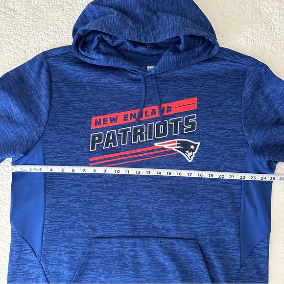 NFL Team Apparel New England Patriots Pullover Hoodie Sweatshirt Size Large - Picture 3 of 8